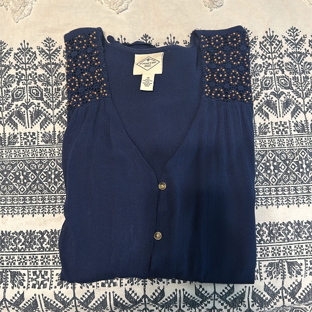 St Johns Bay button down shirt with tie